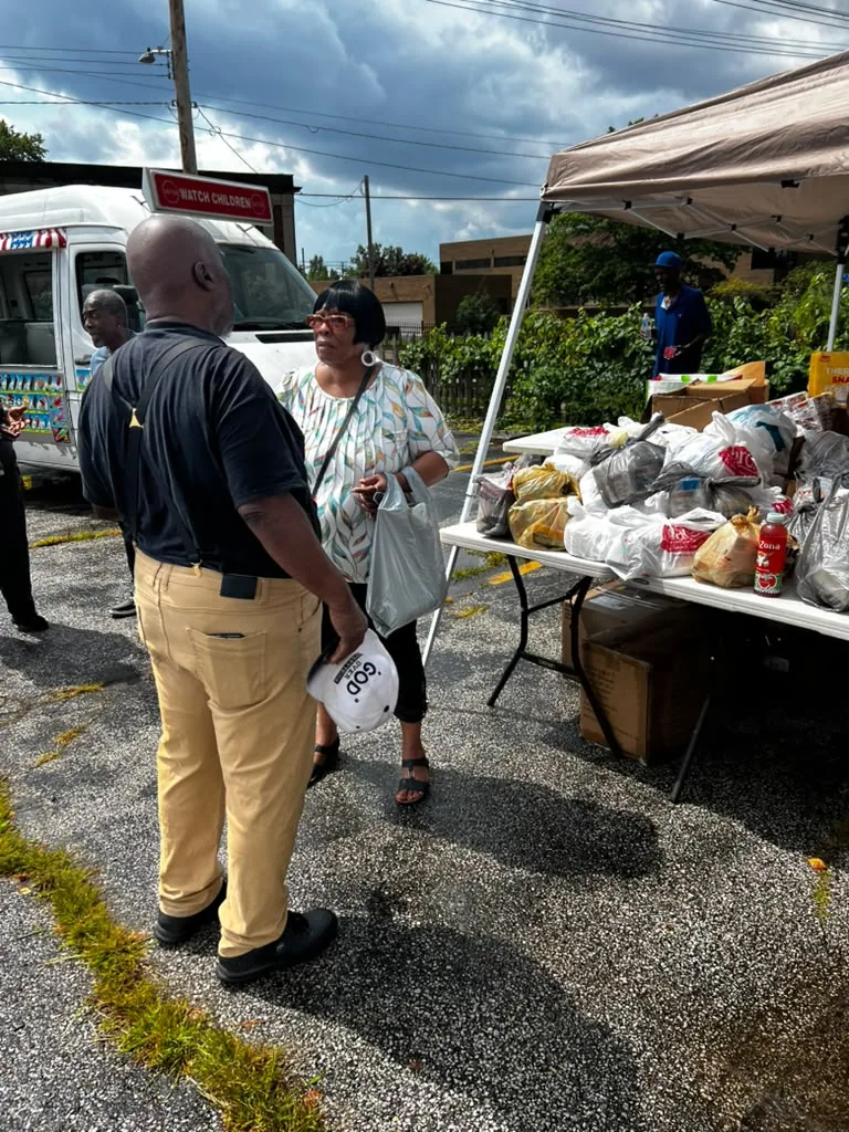 Food and household goods distributed at a Foundation community event